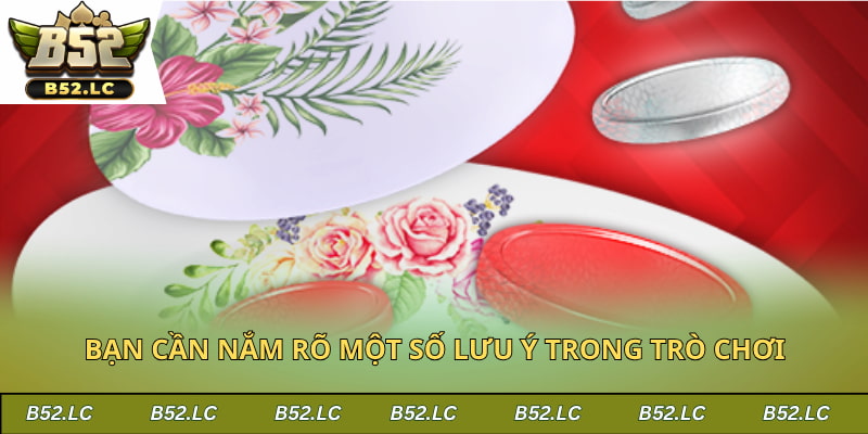 Bạn cần nắm rõ một số lưu ý trong trò chơi